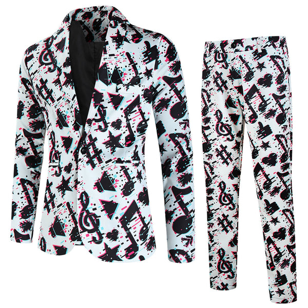 Men's Multi-color Printed Suit#2TZ-XX316