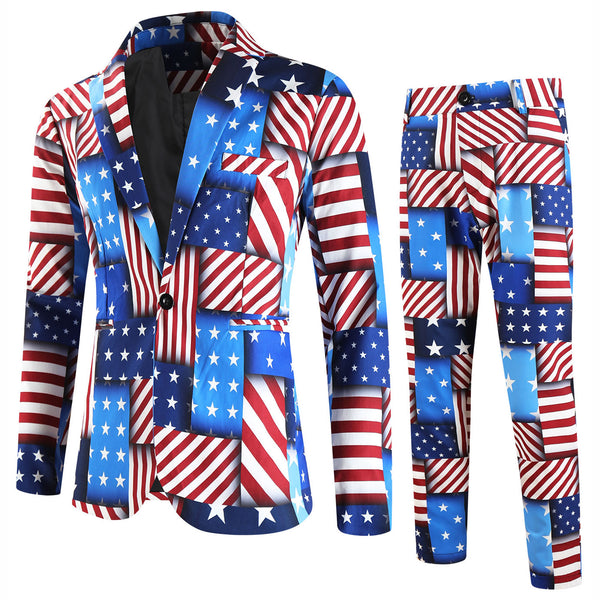 Men's Print Suit #2TZ2524