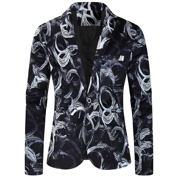 Men's Cool Print Blazer #X319