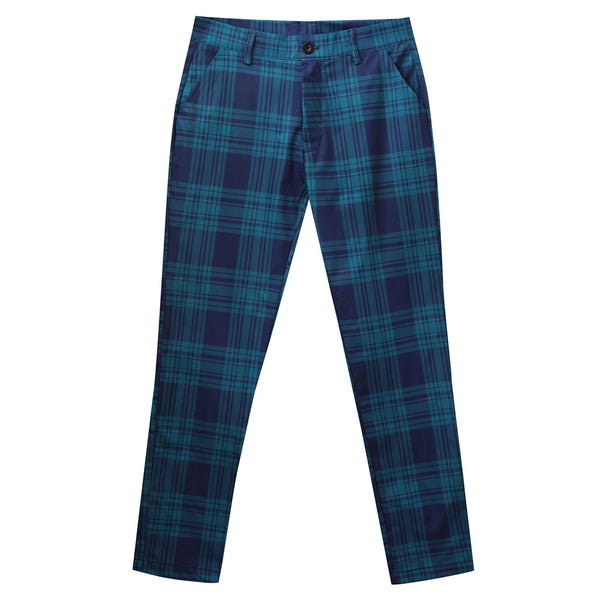 Men's Elegant Checked Pants #XK6030