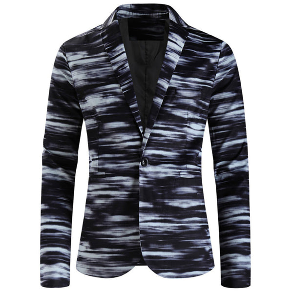 Men's Trendy Print Blazer #X332