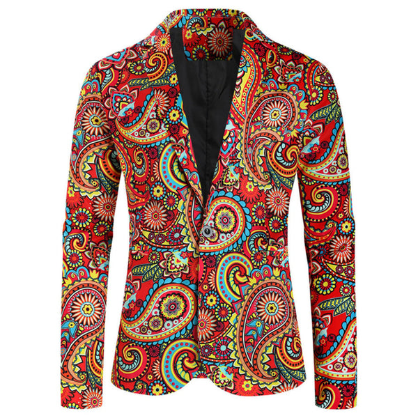 Men's Colorful Paisley Blazer #X320