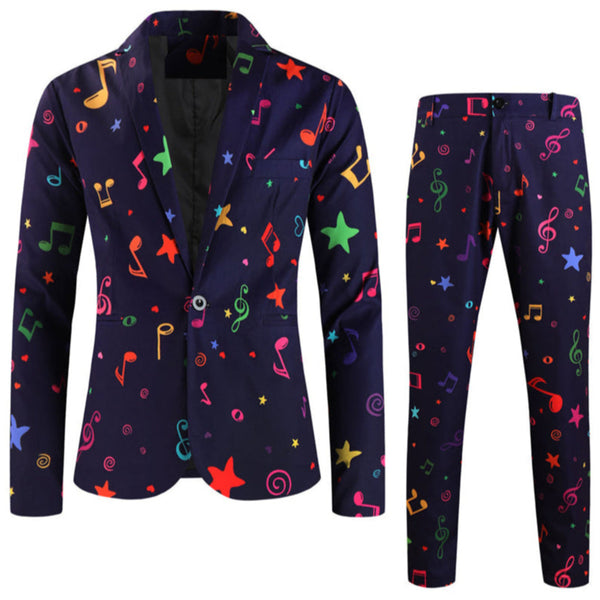 Men's Printed Suit #2TZ-XX1131