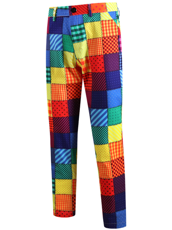Regenbogen-Mehrfarbige Freizeithose