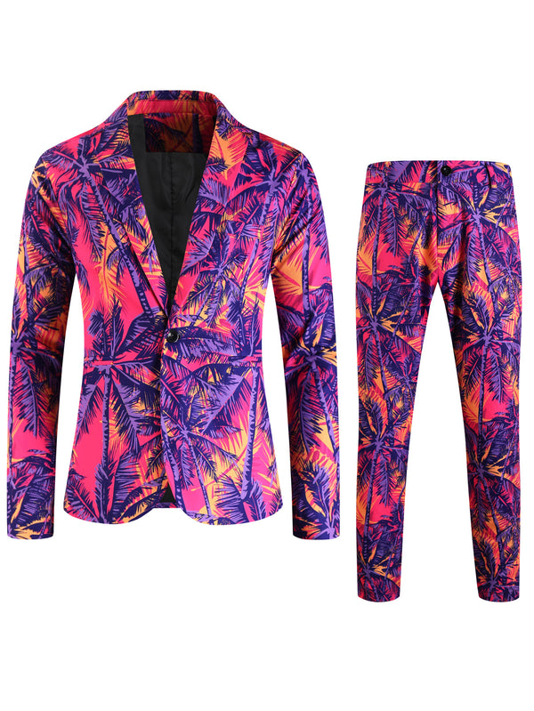 Men's Print Suit #2TZ2507