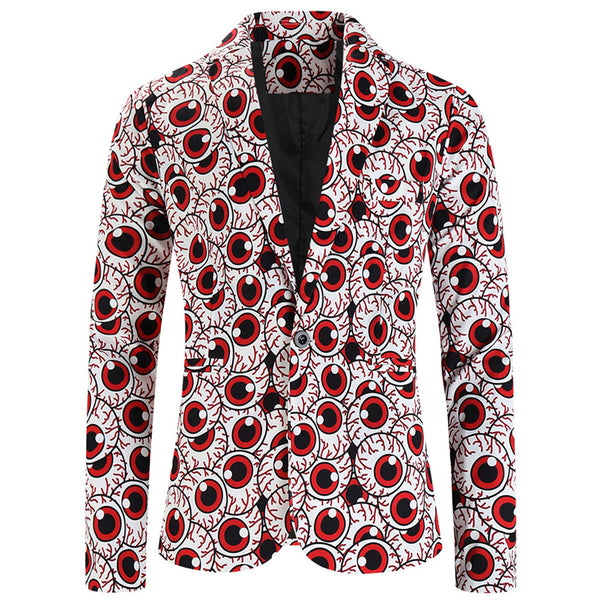Men's Halloween Eyeball Blazer #X120