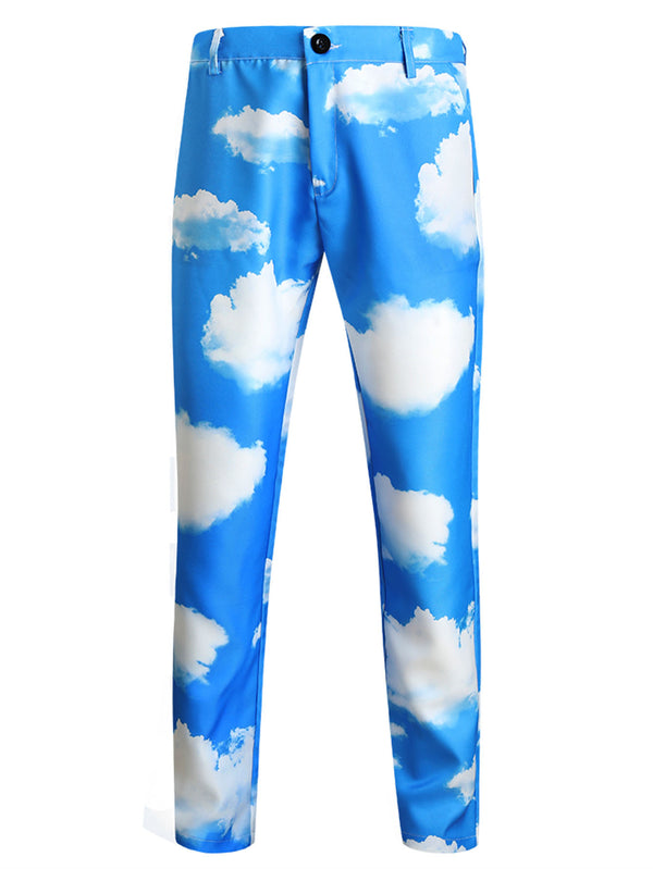 Fresh White Cloud Casual Trousers