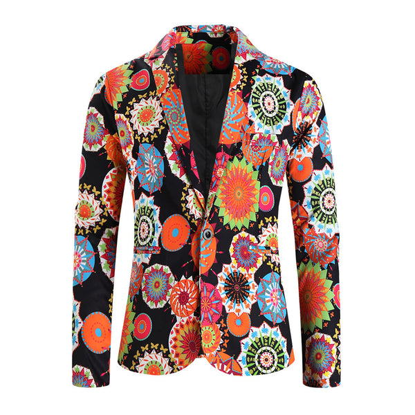 Men’s Colorful Floral Blazer #X1211