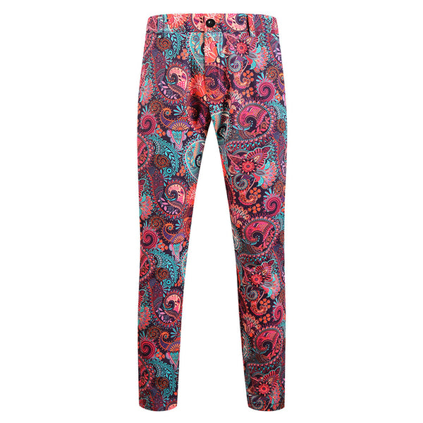 Men’s Floral Print Pants #XK1105