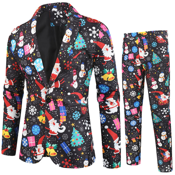 Men's Colorful Christmas Suit #2TZ27