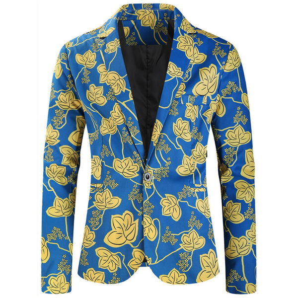 Men's Elegant Printed Blazer #X323