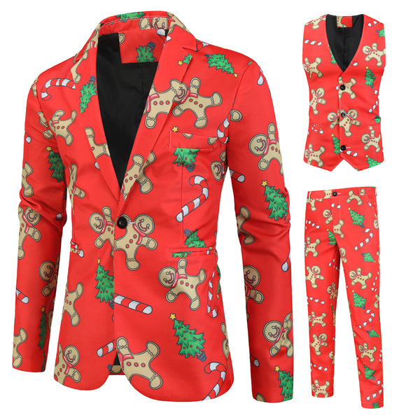 Men's Santa Three Piece Suit #3TZMK26