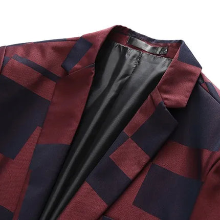 Men's Geometric Statement Blazer  #S8532-2