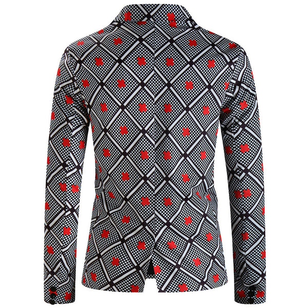 Men’s Elegant Pattern Blazer #X329
