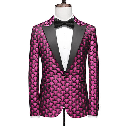Men's Geometric Pattern Tuxedo  #S8182