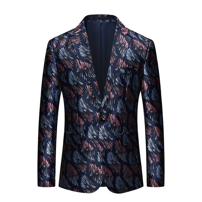 Men's Abstract Pattern Blazer  #S8186