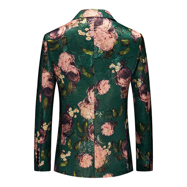 Men's Abstractionist Peony Blazer  #S8190