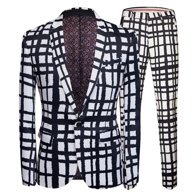 Men's Drawing Stripes Suit  #M8023