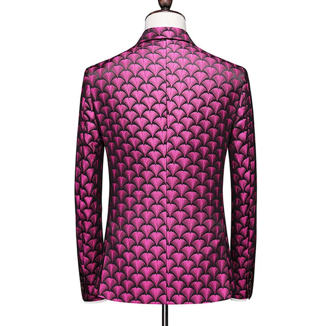 Men's Geometric Pattern Tuxedo  #S8182