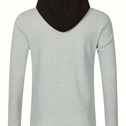 Men's Casual Waffle Hoodie #25703044 - | Blue / S