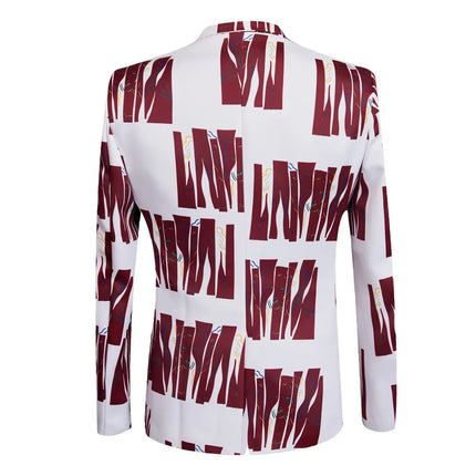Men's Irregular Lines Suit  #M8025