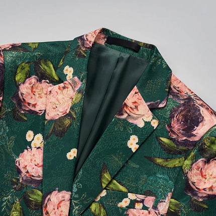 Men's Abstractionist Peony Blazer  #S8190
