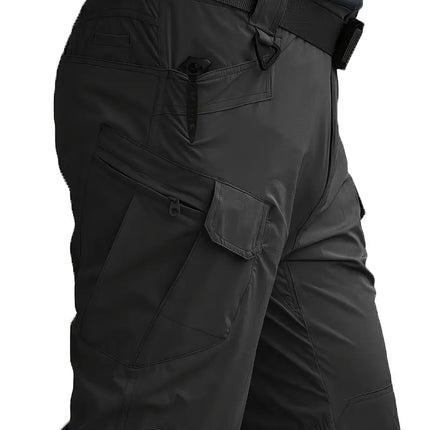 Men's Tactical Pants Multi-Pocket Cargo Work Pants Spring Fall - Pants | Black / S