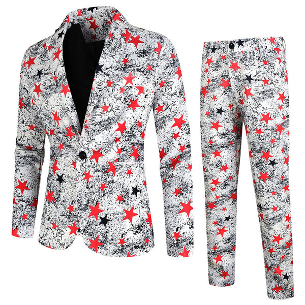 Men's Star Trendy Suit #2TZ157