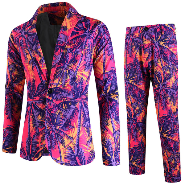 Men's Print Suit #2TZ2507