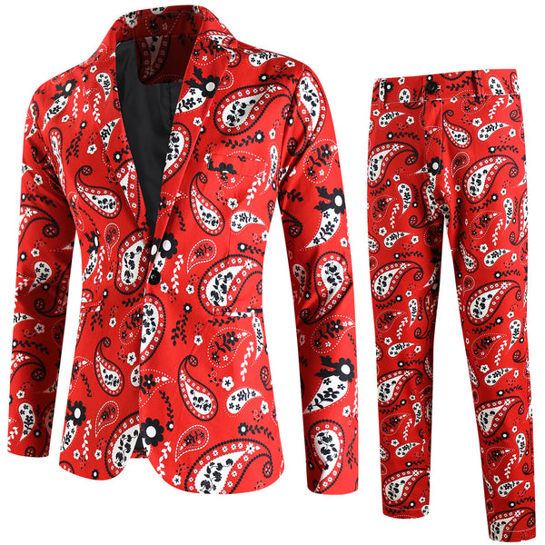 Men's Print Suit #2TZ2523