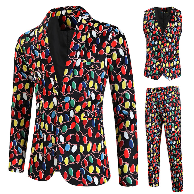 Men's Colorful Three-Piece Suit #3TZMK635 - Suits | Multicolour / M