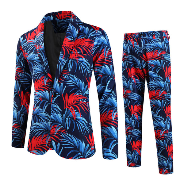 Men's Print Suit #2TZ2504