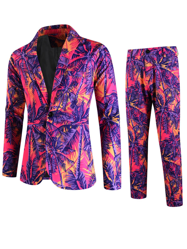 Men's Print Suit #2TZ2507