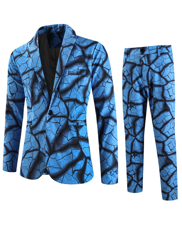 Men's Blue Wave Suit #2TZ-XX2501