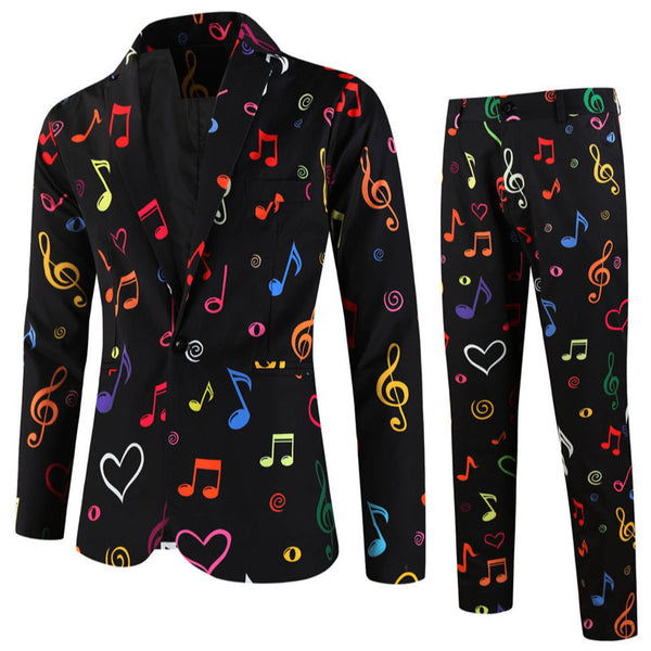 Men's Colorful Printed Suit #2TZ-XX1135