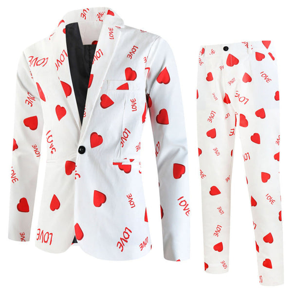 Men's Romantic Printed Suit #2TZ-XX241