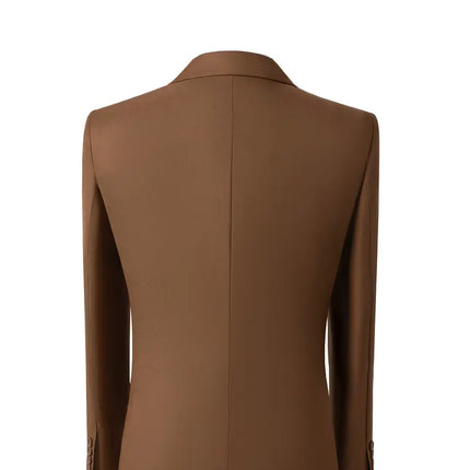 Men's 3pcs Suit #304 - | Beige / XXS