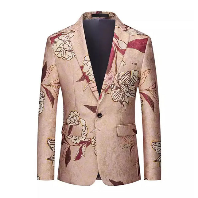 Men's Floral Jacquard Blazer  #S8510