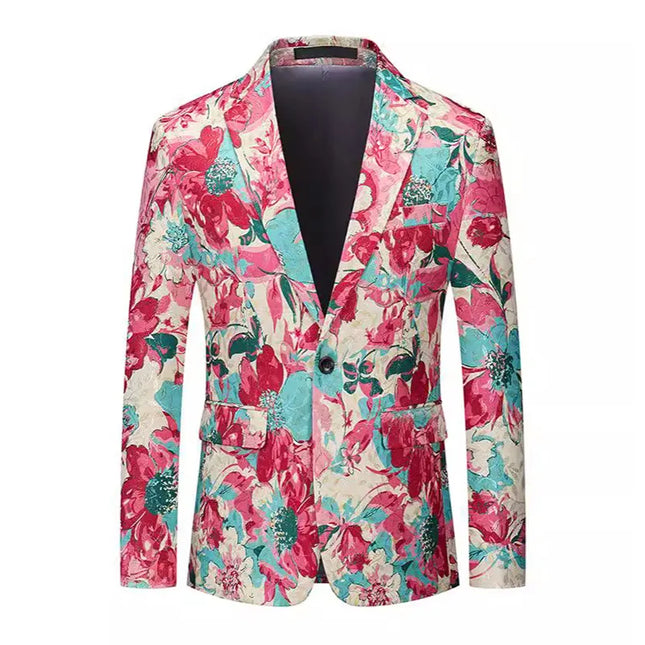 Men's Floral Symphony Blazer  #S8520