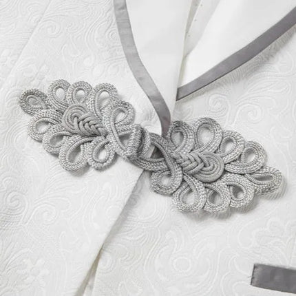 Men's 3 Piece Dapper Celebration Suit #S8582 - Suits | White / XS