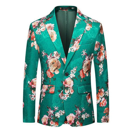 Men's Tropical Bloom Jacquard Blazer  #S8530