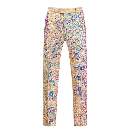Men's Aurora Sequin Suit #S8527 - Suits | Golden / XS
