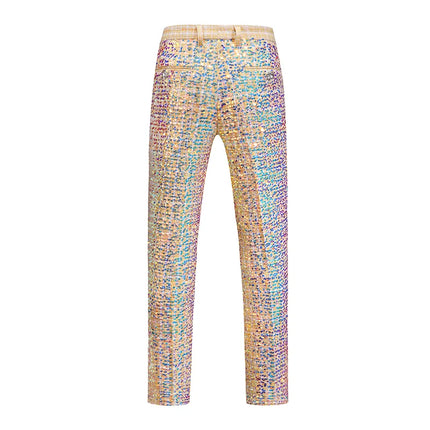 Men's Aurora Sequin Suit #S8527 - Suits | Golden / XS