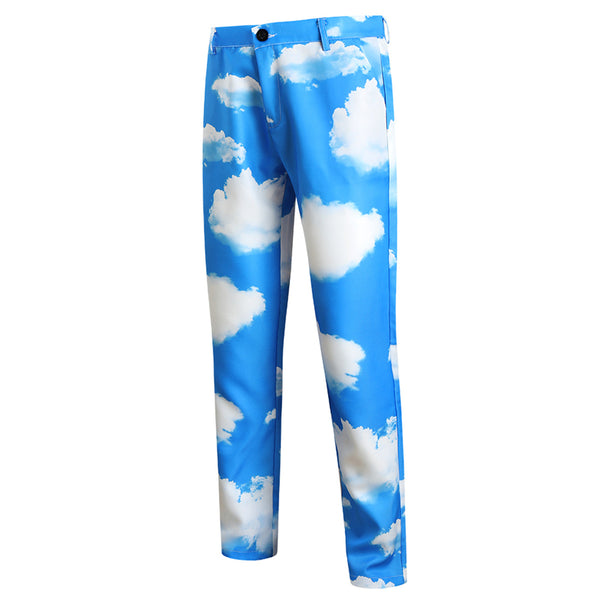 Fresh White Cloud Casual Trousers