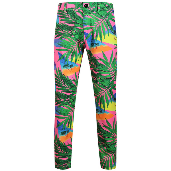 Men's Palm Trees Print Suit #2TZ312