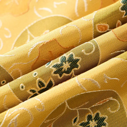 Men's Yellow Floral Circle Suit  #S8552