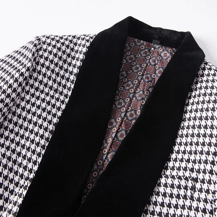 Men's Classic Houndstooth Suit  #S8563