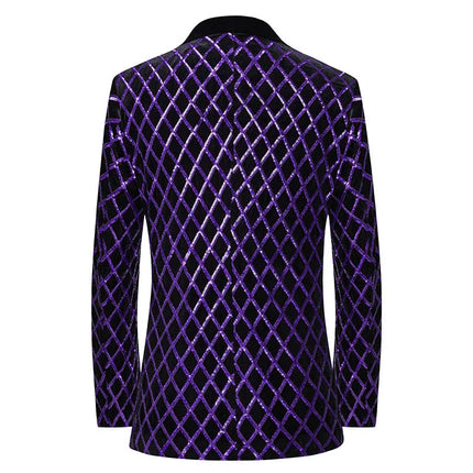 Men's Sequin Diamond Tuxedo  #S8570