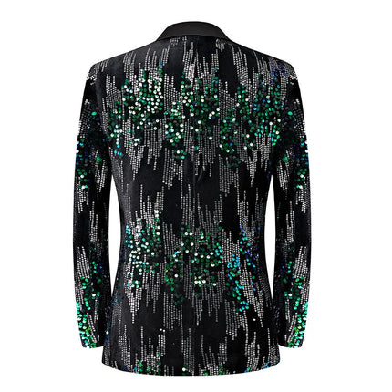 Men's Mermaid-Inspired Sequin Tuxedo  #S8569