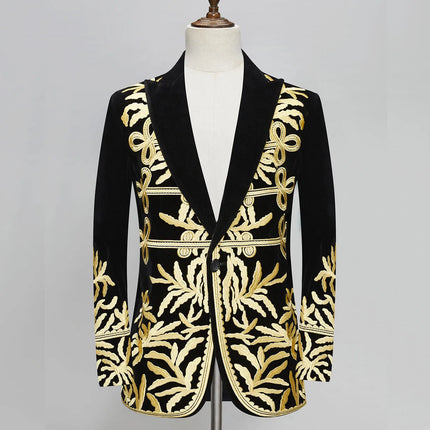 Men's Exquisite Embroidered Blazer  #S8567